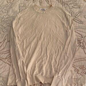 Elegant Cream Crewneck Sweater